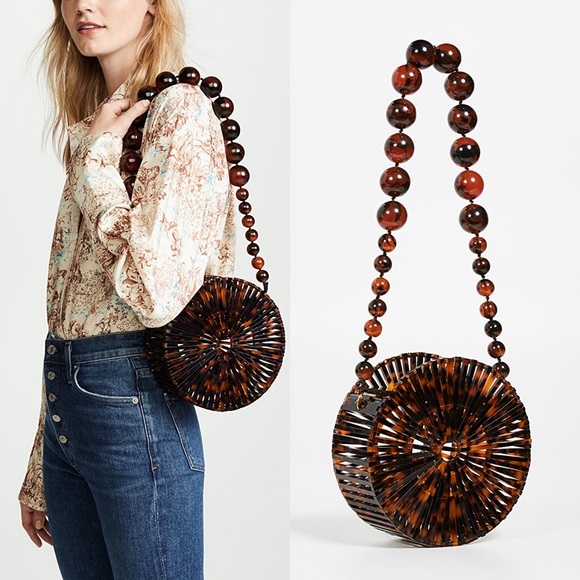cult gaia Handbags - New Cult Gaia Luna Tortoise Acrylic Bag